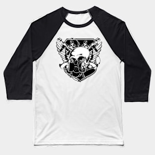 Skulll Baseball T-Shirt